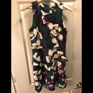 Gently worn BR floral flowy/peplum dress